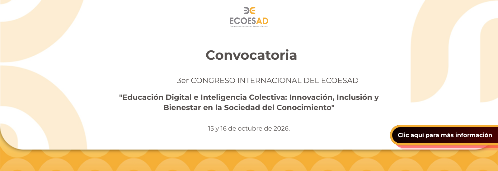 Convocatoria 3er Congreso Internacional ECOESAD